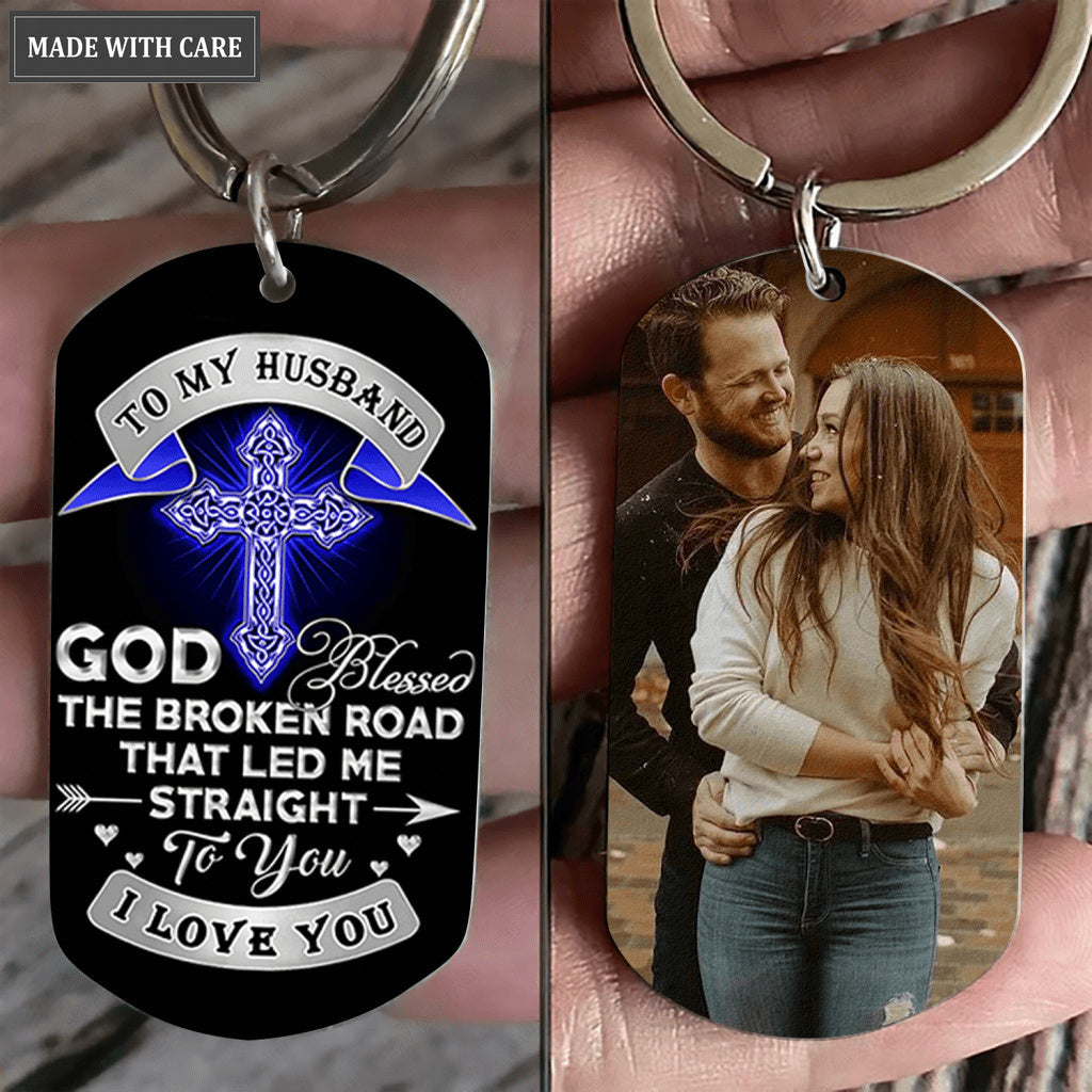 Perfect Gift For Your Husband Personalized Stainless Steel Keychain