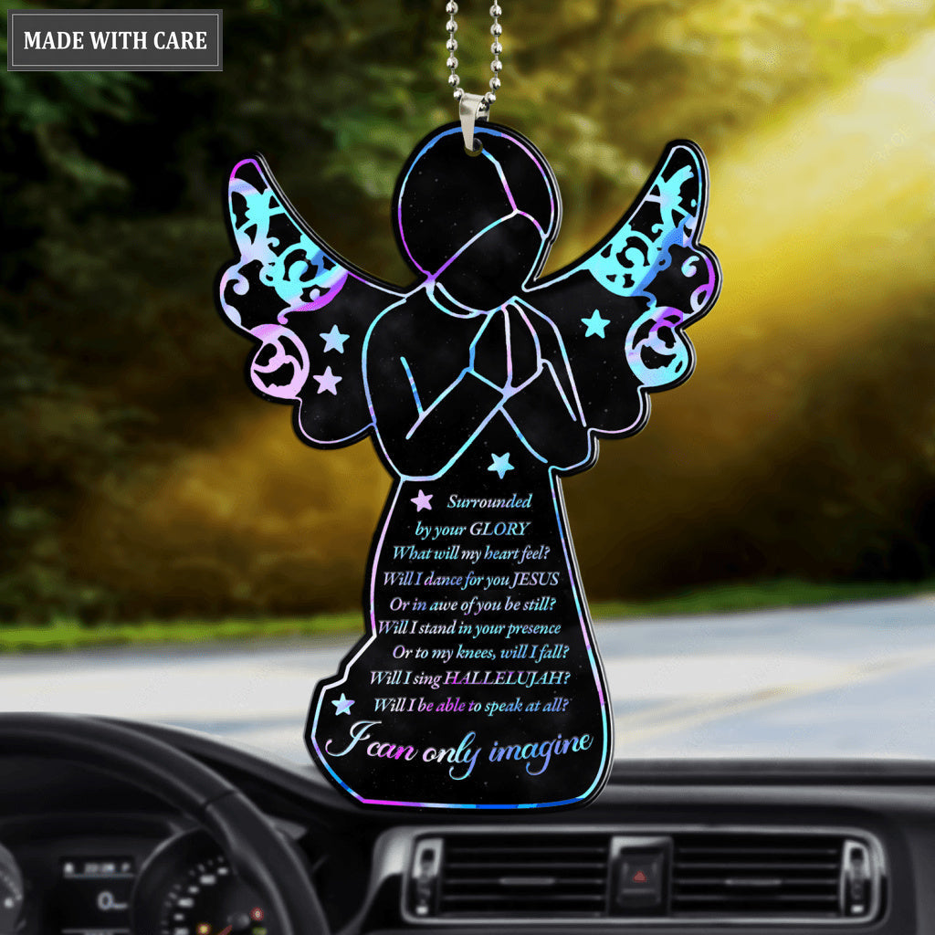 Praying Angel Surrounded By The Glory Ornament