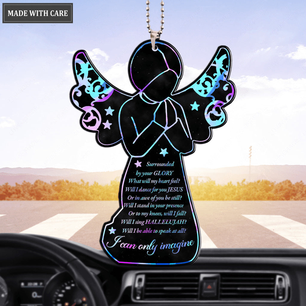 Praying Angel Surrounded By The Glory Ornament