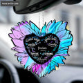 Hologram Sunflower Heart God Says You Are Ornament