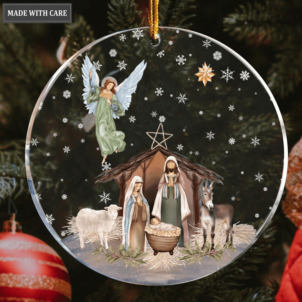 Snow Christmas Holy Night Transparent Ornament
