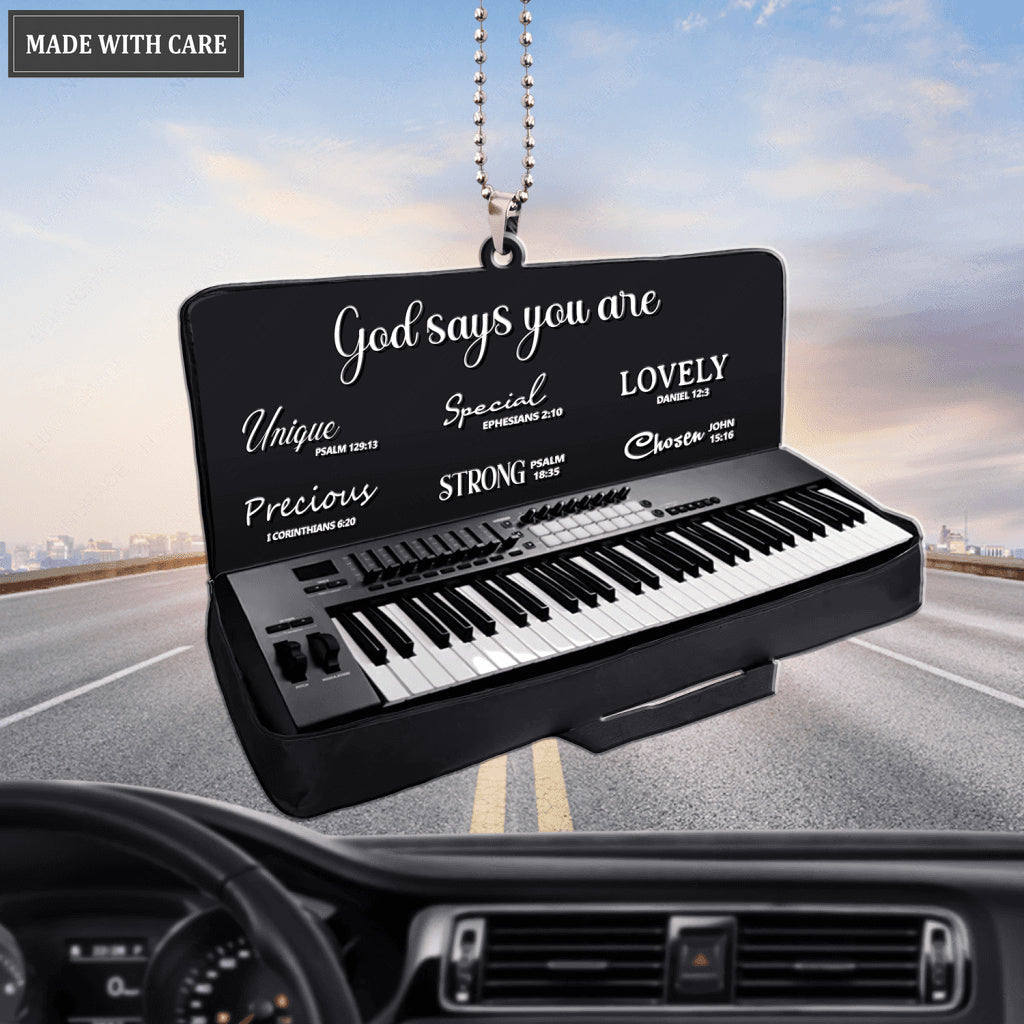 Keyboard Piano God Says You Are Ornament