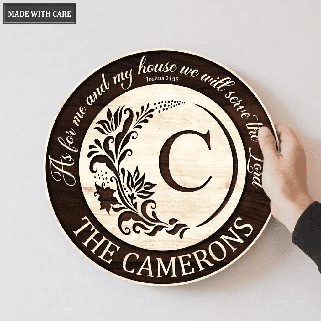 Serve The Lord Personalized One Layer Print Wood Pallet Sign