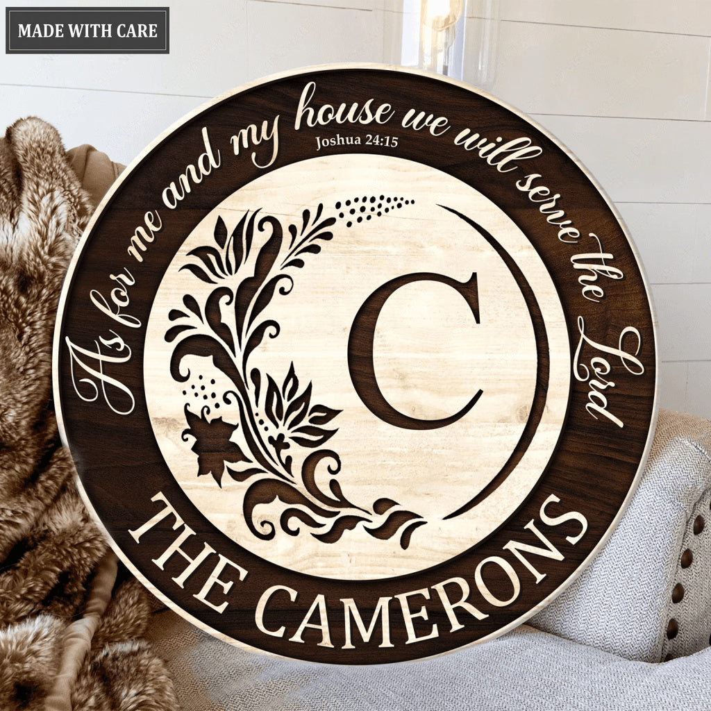 Serve The Lord Personalized One Layer Print Wood Pallet Sign
