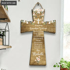Personalized Christian Grandma Mother's Day Gift Shaped Wood Sign