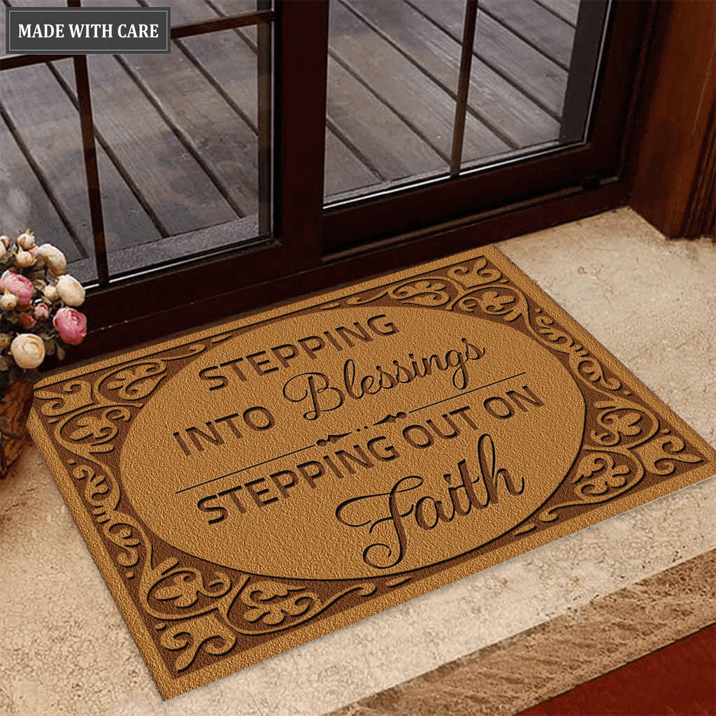 Faith And Blessing Doormat