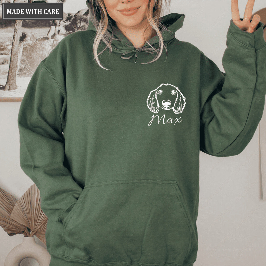 Custom Pet Hoodie Using Pet Photo + Name Custom Dog Hoodie Personalized