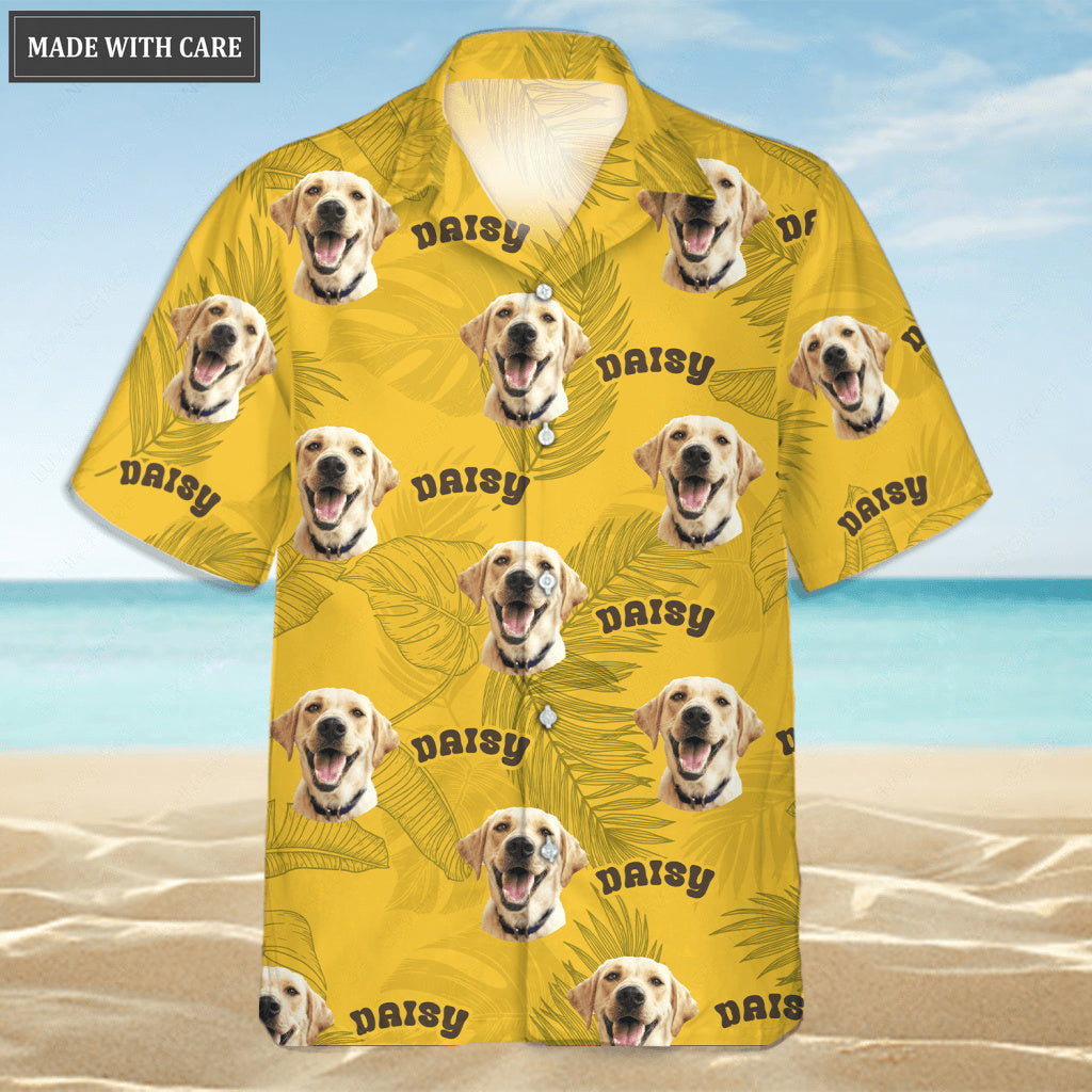 Personalized Dog Cat Pet Face Hawaiian Shirt with Pictures - Personalized Custom Hawaiian Shirt