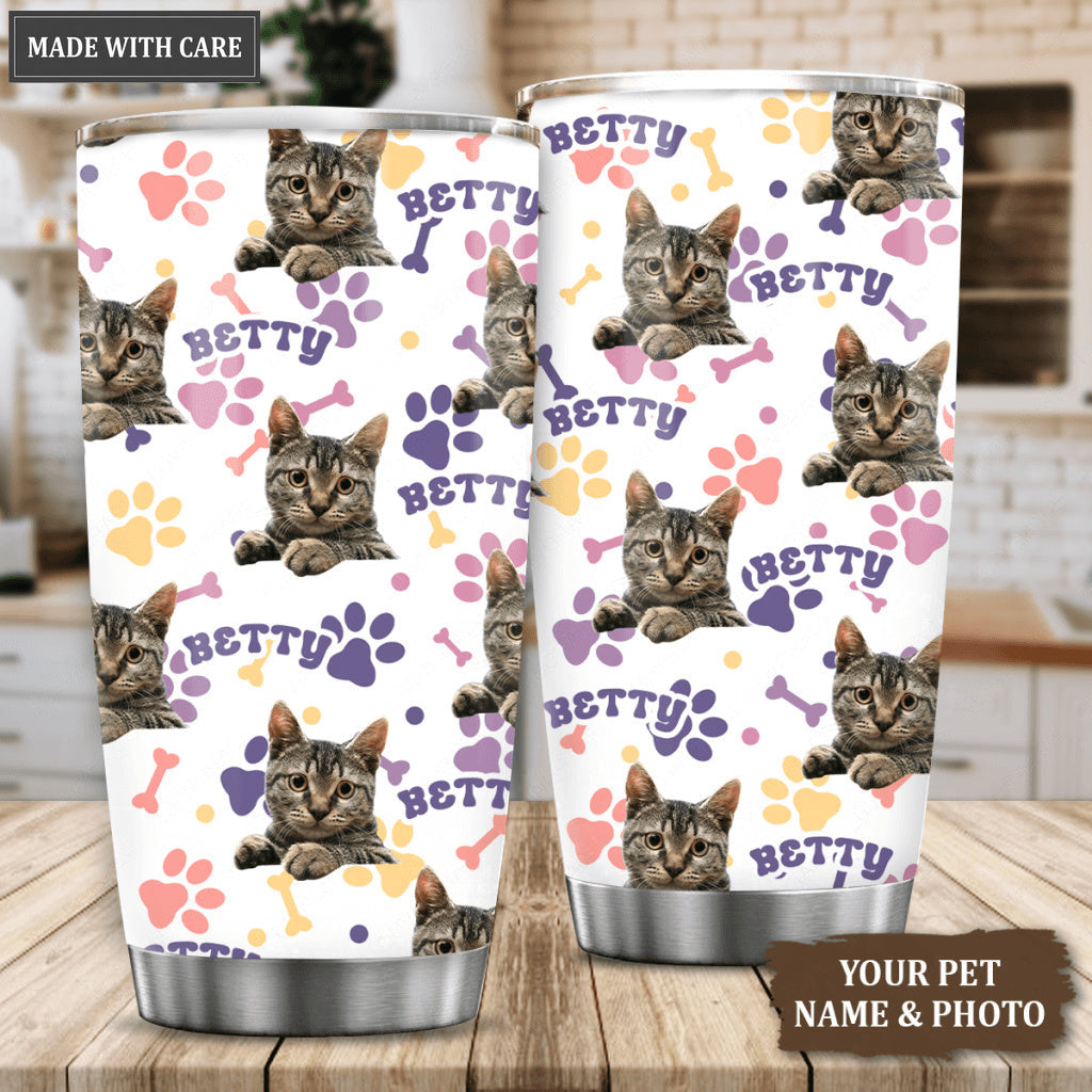 Personalized Dog Cat Pet Face Tumblers with Pictures - Personalized Custom Tumbler