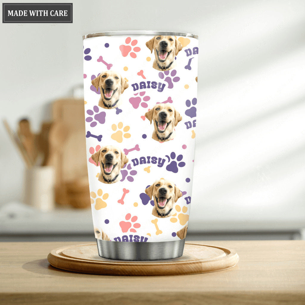Personalized Dog Cat Pet Face Tumblers with Pictures - Personalized Custom Tumbler