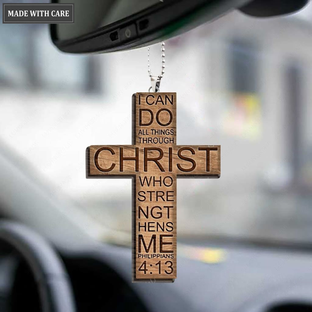 I Can Do All Things Through Christ Cross Ornament