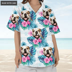 Tropical Summer Hawaii Upload Image Family, Dog, Cat - Personalized Custom Unisex Hawaiian Shirt