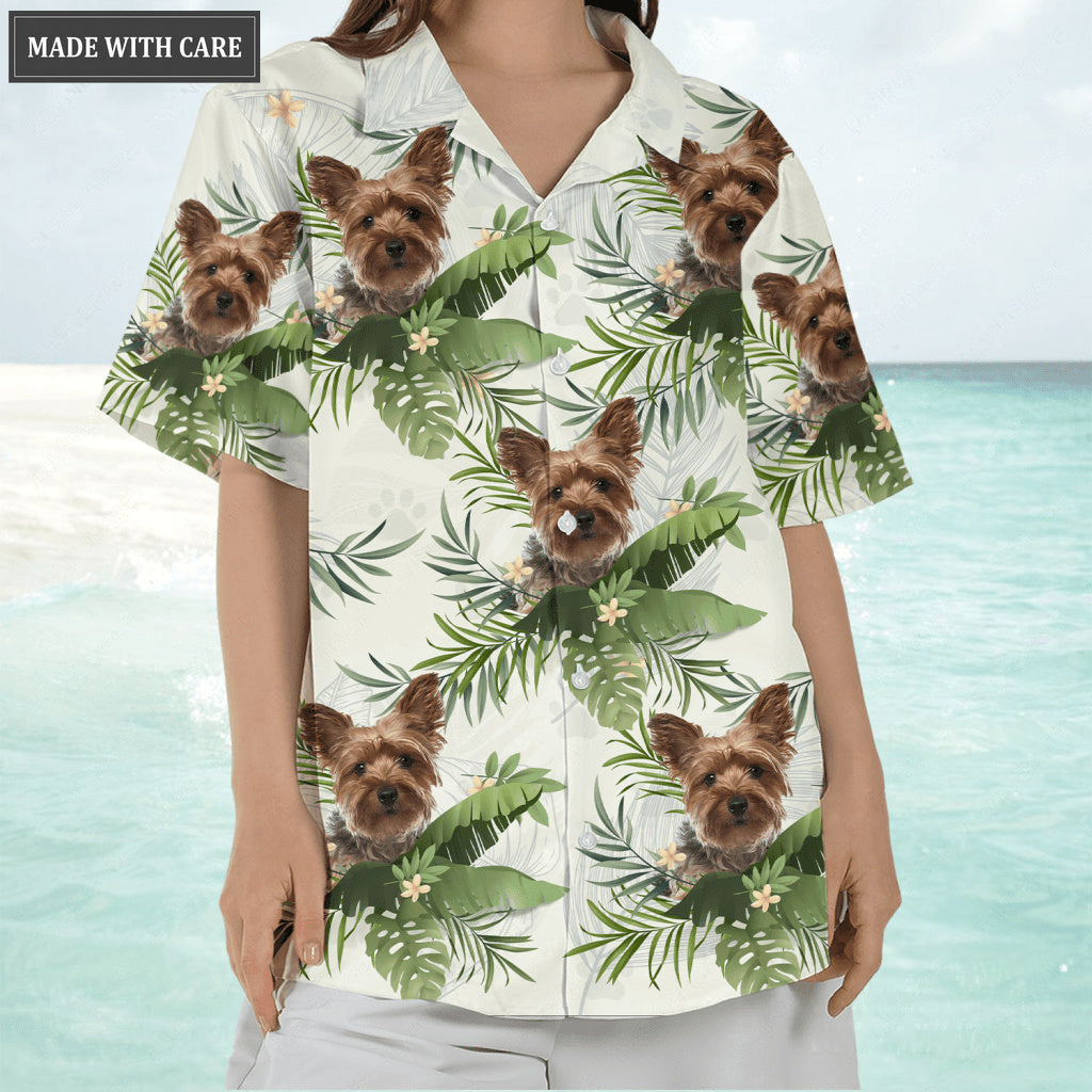 Tropical Summer Hawaii Upload Image Family, Dog, Cat - Personalized Custom Unisex Hawaiian Shirt