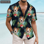 Tropical Summer Hawaii Upload Image Family, Dog, Cat - Personalized Custom Unisex Hawaiian Shirt