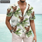 Tropical Summer Hawaii Upload Image Family, Dog, Cat - Personalized Custom Unisex Hawaiian Shirt