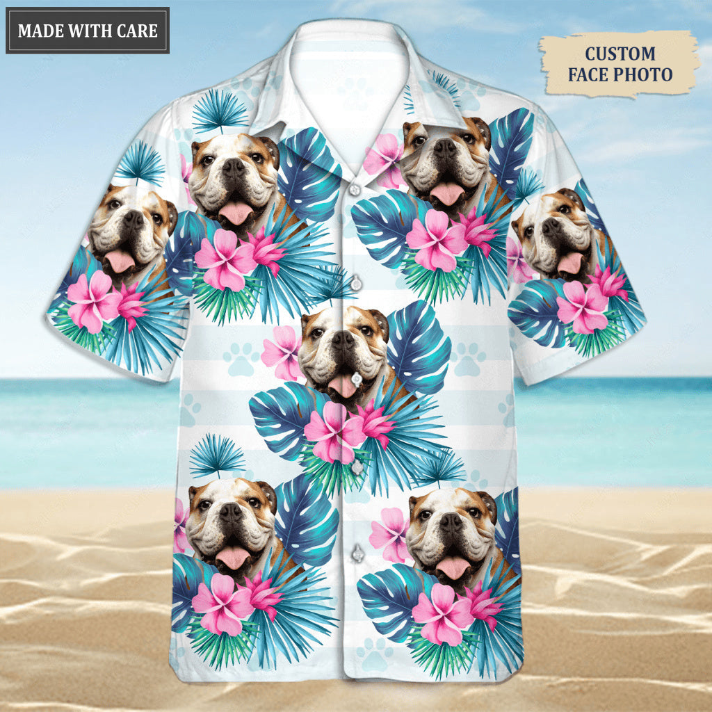 Tropical Summer Hawaii Upload Image Family, Dog, Cat - Personalized Custom Unisex Hawaiian Shirt