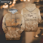 Christian Cross Daisy All My Hope Hoodie