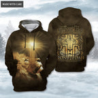 Christian Cross Lion Of Judah Hoodie