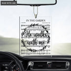 He Walks With Me Music Sheets Ornament