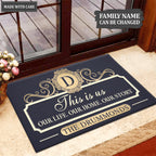 Personalized Serve The Lord Elegant Doormat
