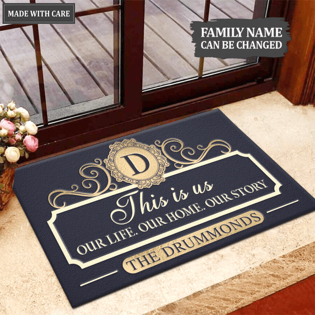 Personalized Serve The Lord Elegant Doormat
