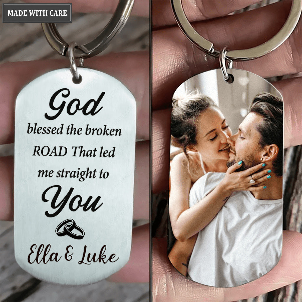 For Couple Personalized Stainless Steel Keychain