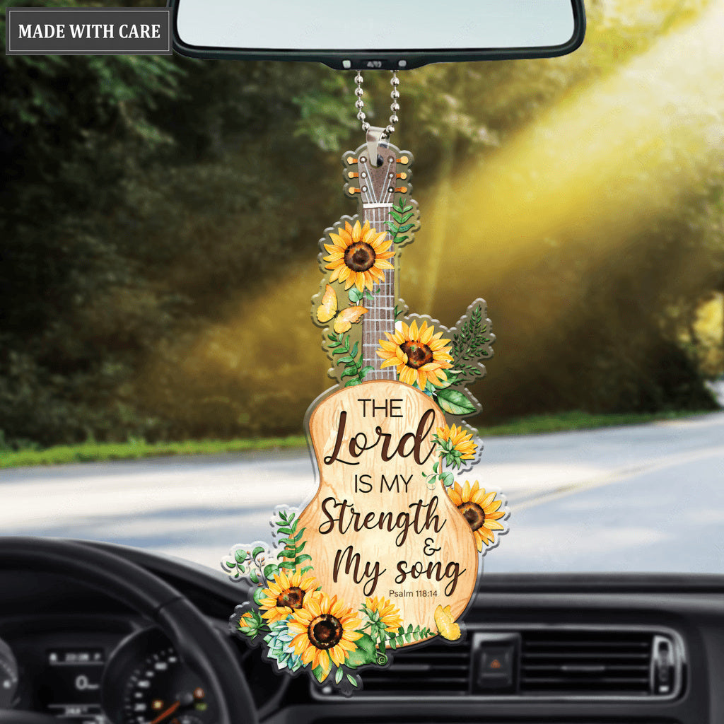 The Lord Is My Strength Guitar Ornament