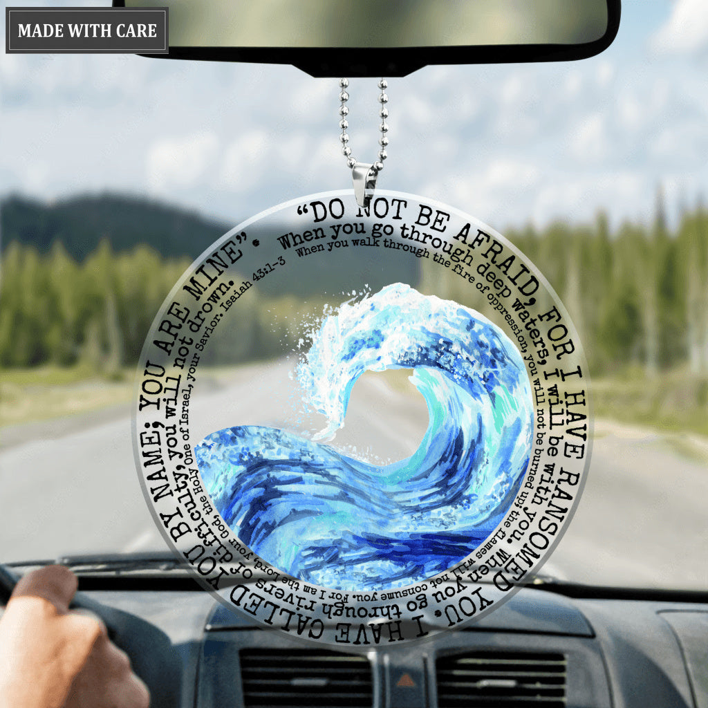 Wave Do Not Be Afraid Ornament