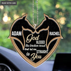 Lunvingrace M06 Horse Couple God Blessed Personalized Ornament