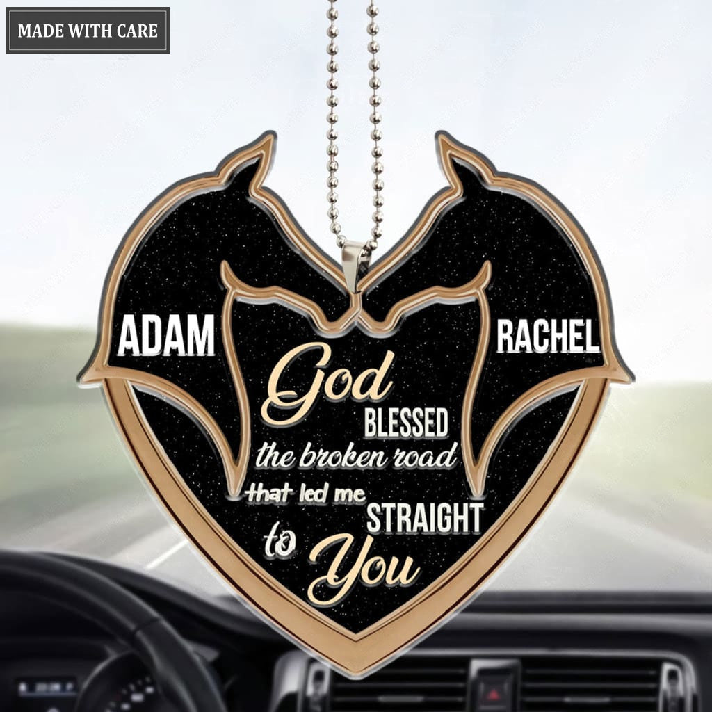 Lunvingrace M06 Horse Couple God Blessed Personalized Ornament