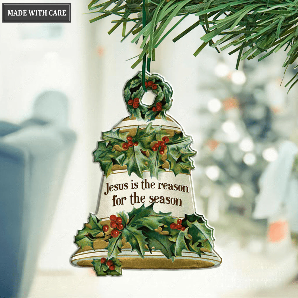 Christmas Bell Jesus Reason Season Ornament
