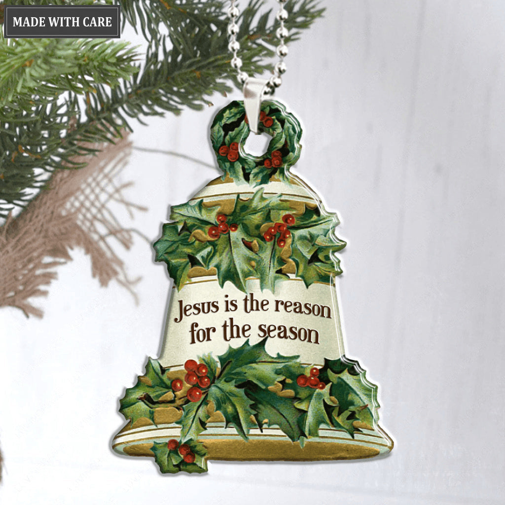 Christmas Bell Jesus Reason Season Ornament
