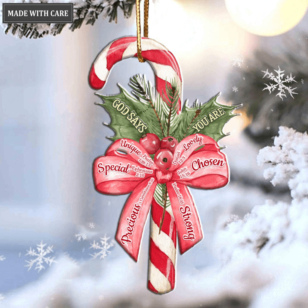 Christmas Candy God Says You Are Ornament