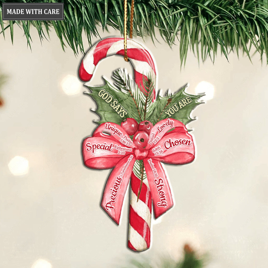 Christmas Candy God Says You Are Ornament