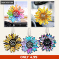 Christian Sunflower God Says You Are Ornament