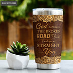 Personalized Horse Couple God Blessed Tumbler