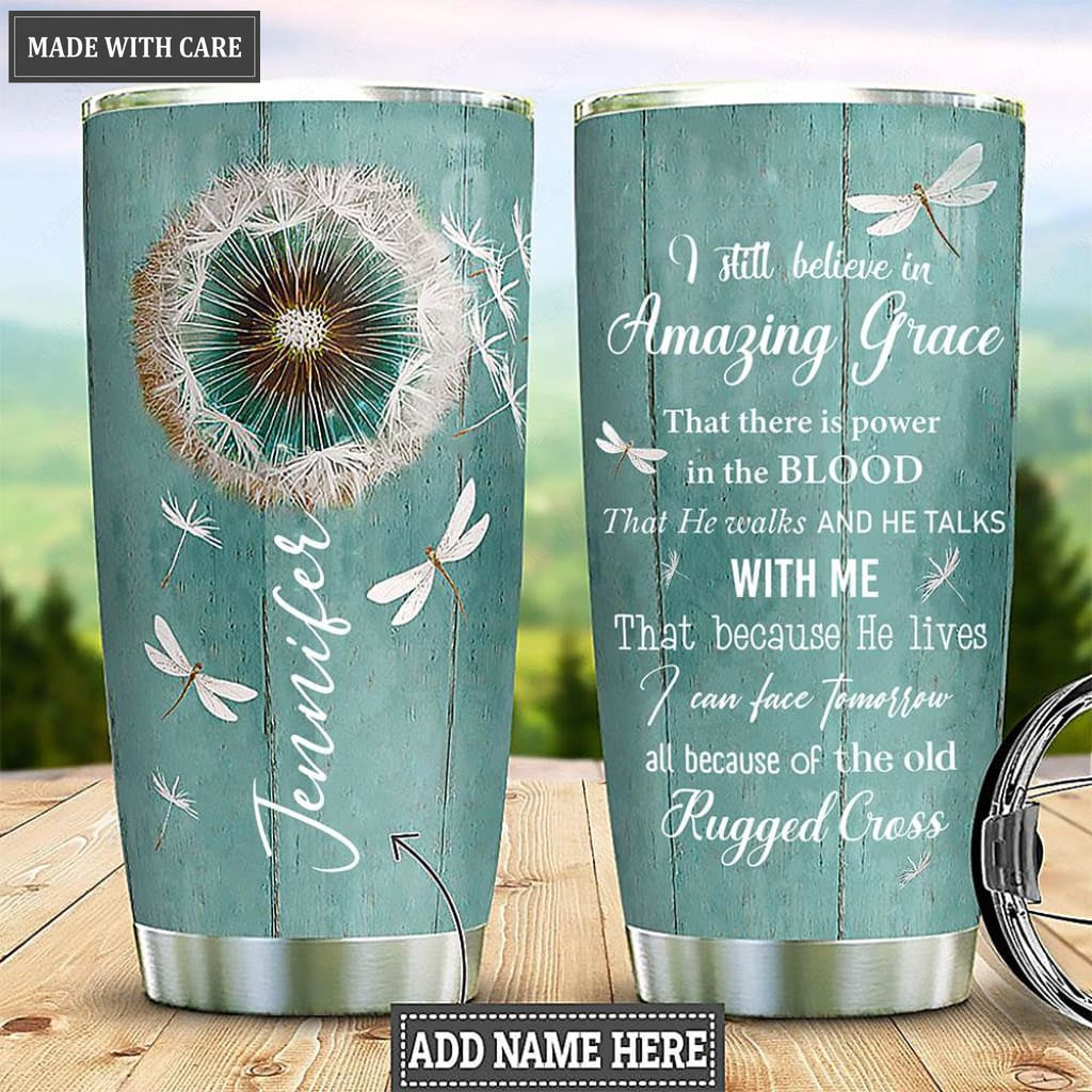 Faith Amazing Grace Personalized Tumbler