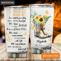 Glory In The Air Yellow Boots Personalized Tumbler