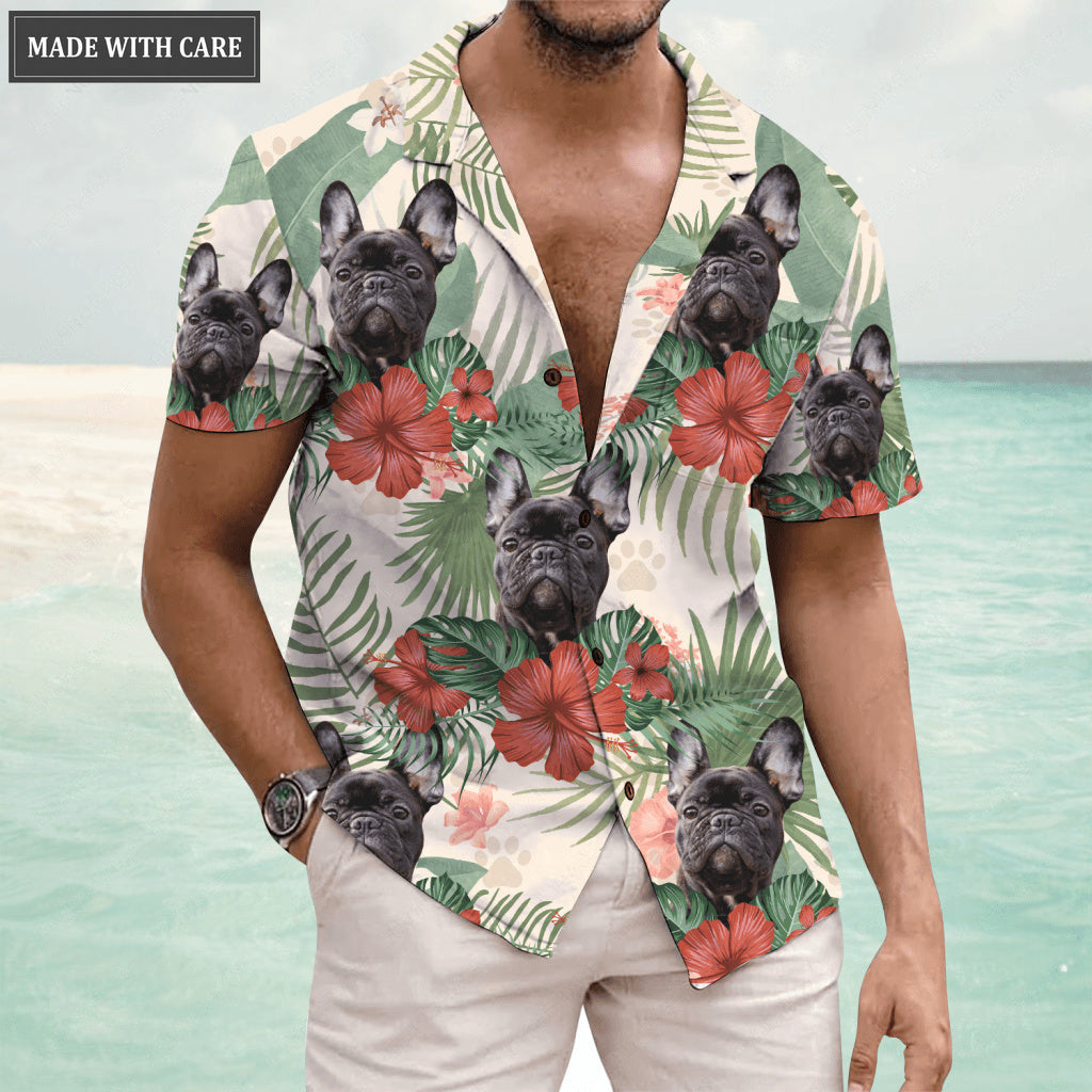 Tropical Summer Hawaii Upload Image Family, Dog, Cat - Personalized Custom Unisex Hawaiian Shirt