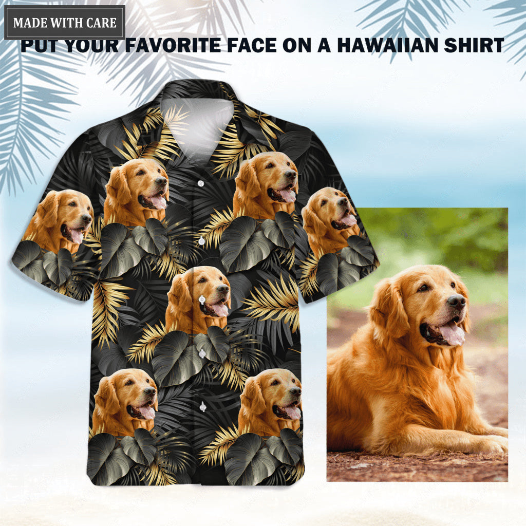 Tropical Summer Hawaii Upload Image Family, Dog, Cat - Personalized Custom Unisex Hawaiian Shirt
