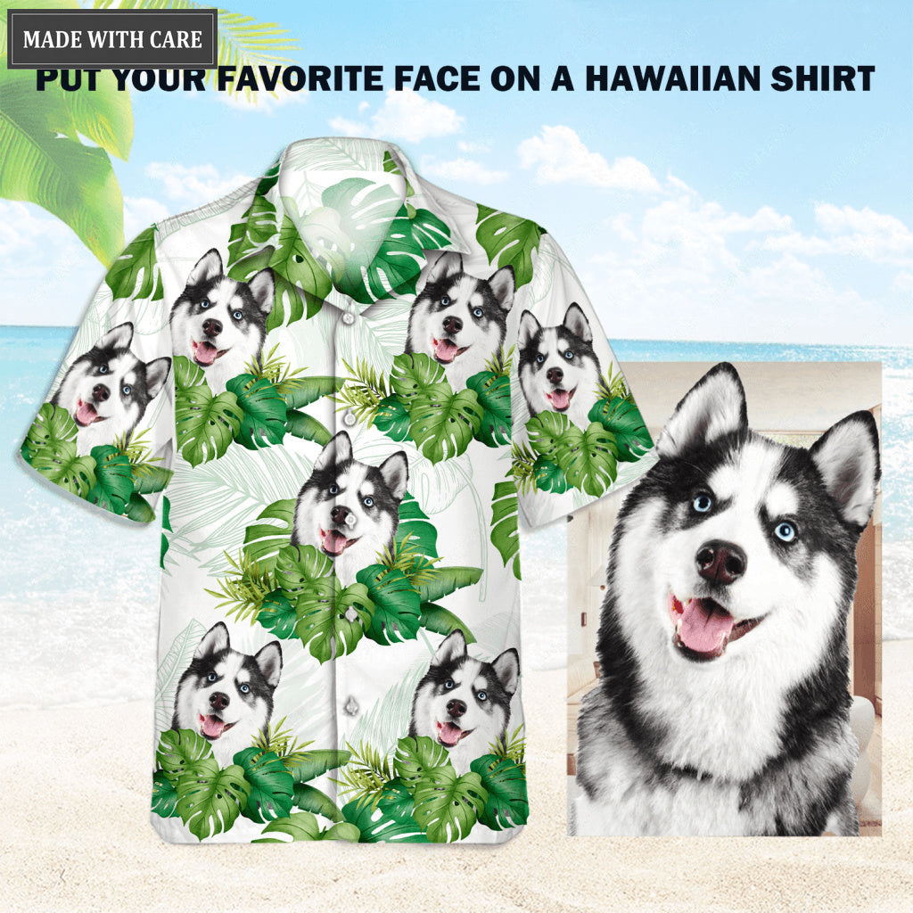 Tropical Summer Hawaii Upload Image Family, Dog, Cat - Personalized Custom Unisex Hawaiian Shirt