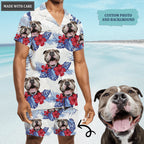 Tropical Summer Hawaii Upload Image Family, Dog, Cat - Personalized Custom Unisex Hawaiian Shirt