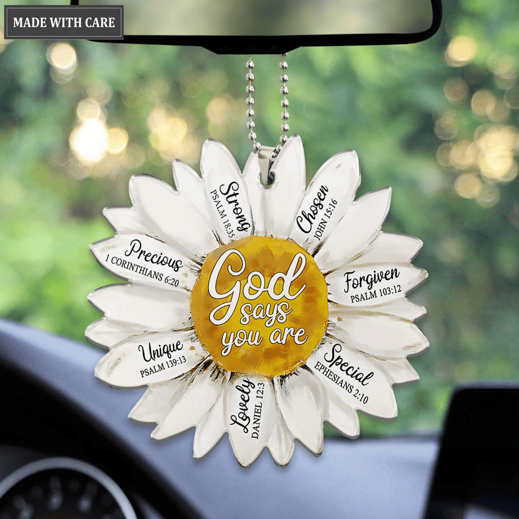 Daisy God Says You Are Ornament