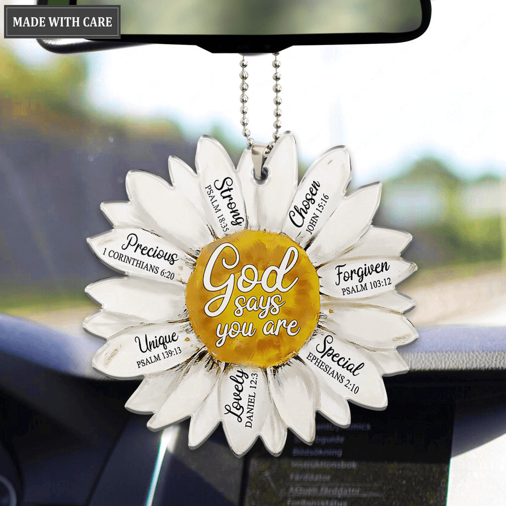 Daisy God Says You Are Ornament
