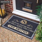 Printfamily M25 Decorative Monogram Collection As For My House Personalized Doormat