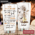 Personalized Cross Horse Pastel Glory Tumbler