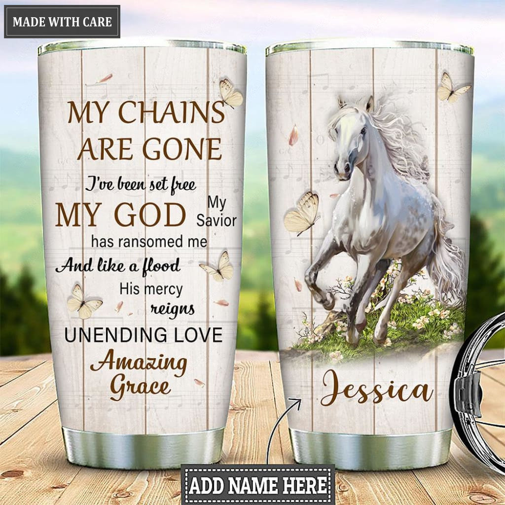 Personalized Horse Chains Are Gone Tumbler