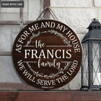 Customized Family Name As for my house Circle Sign