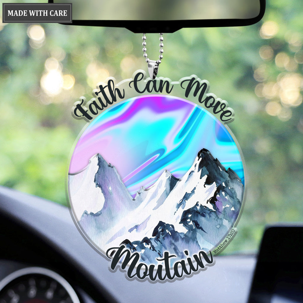 Faith Can Move Mountain Hologram Ornament