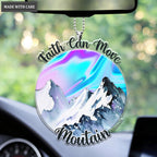 Faith Can Move Mountain Hologram Ornament